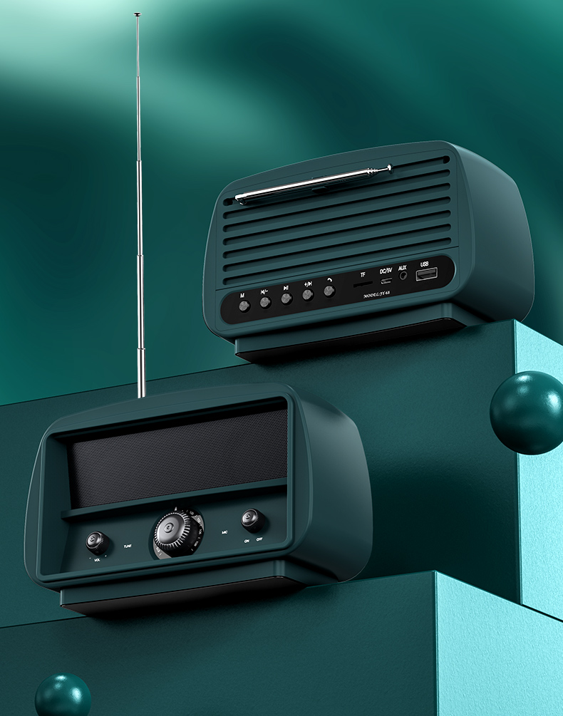 JY-68 Retro Solid Speaker